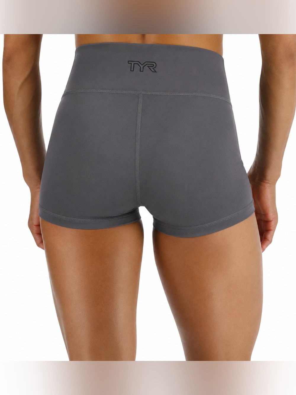 TYR Joule Elite High Waisted Compression Shorts NWT Gray Size S 4/6